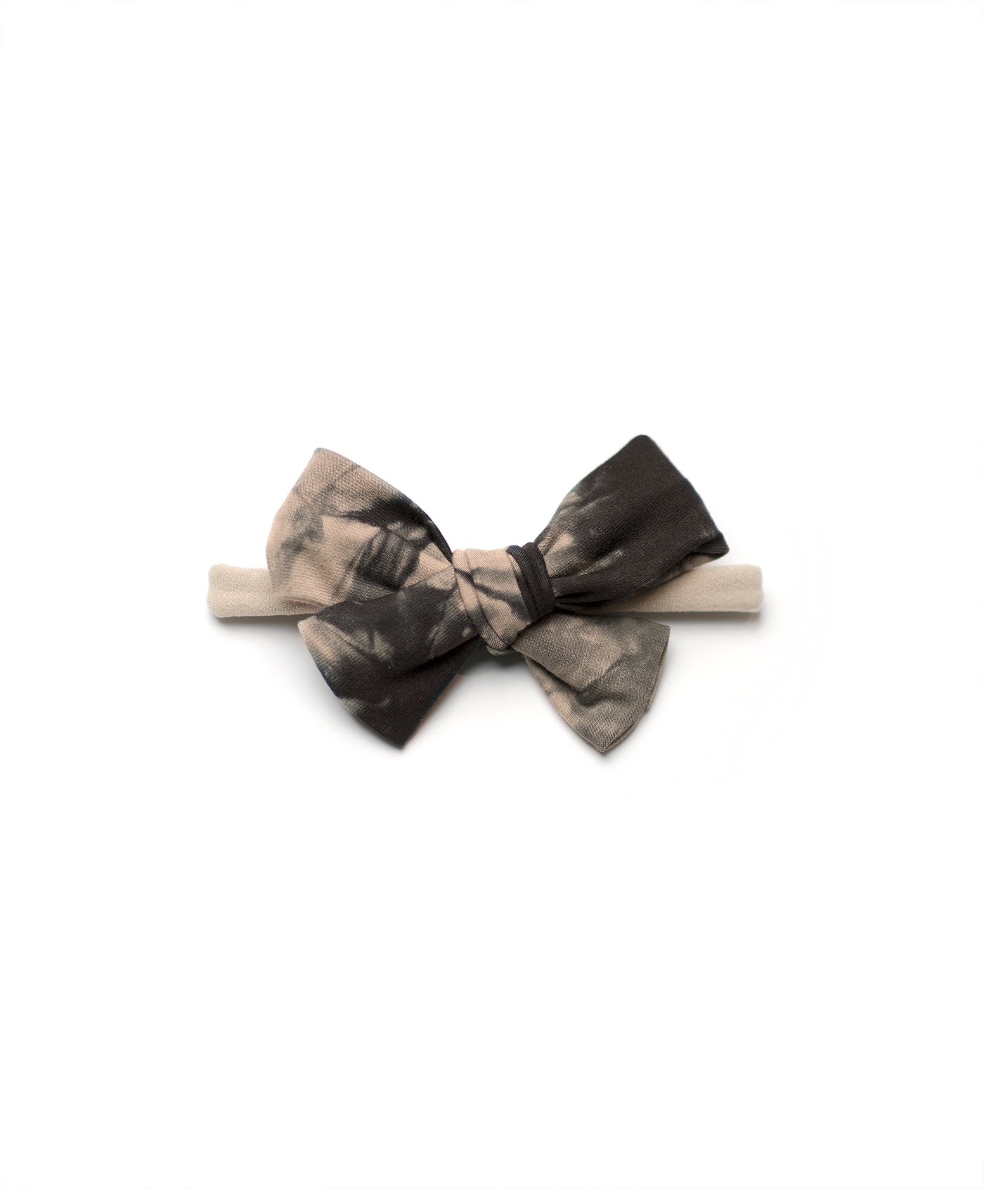 Black & Tan Tie Dye Bow