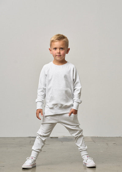 Pocket Pullover - Light Heather Grey