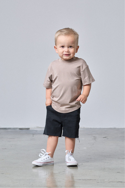 Oversized Bamboo Tee - Mushroom