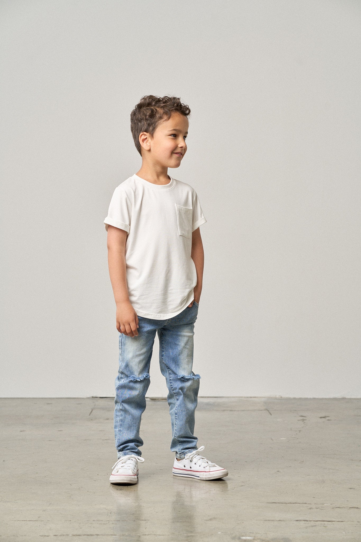 Bamboo Pocket Tee - Off White