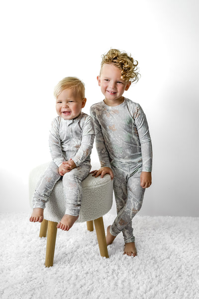 Snow Camo Bamboo Two-Piece Set