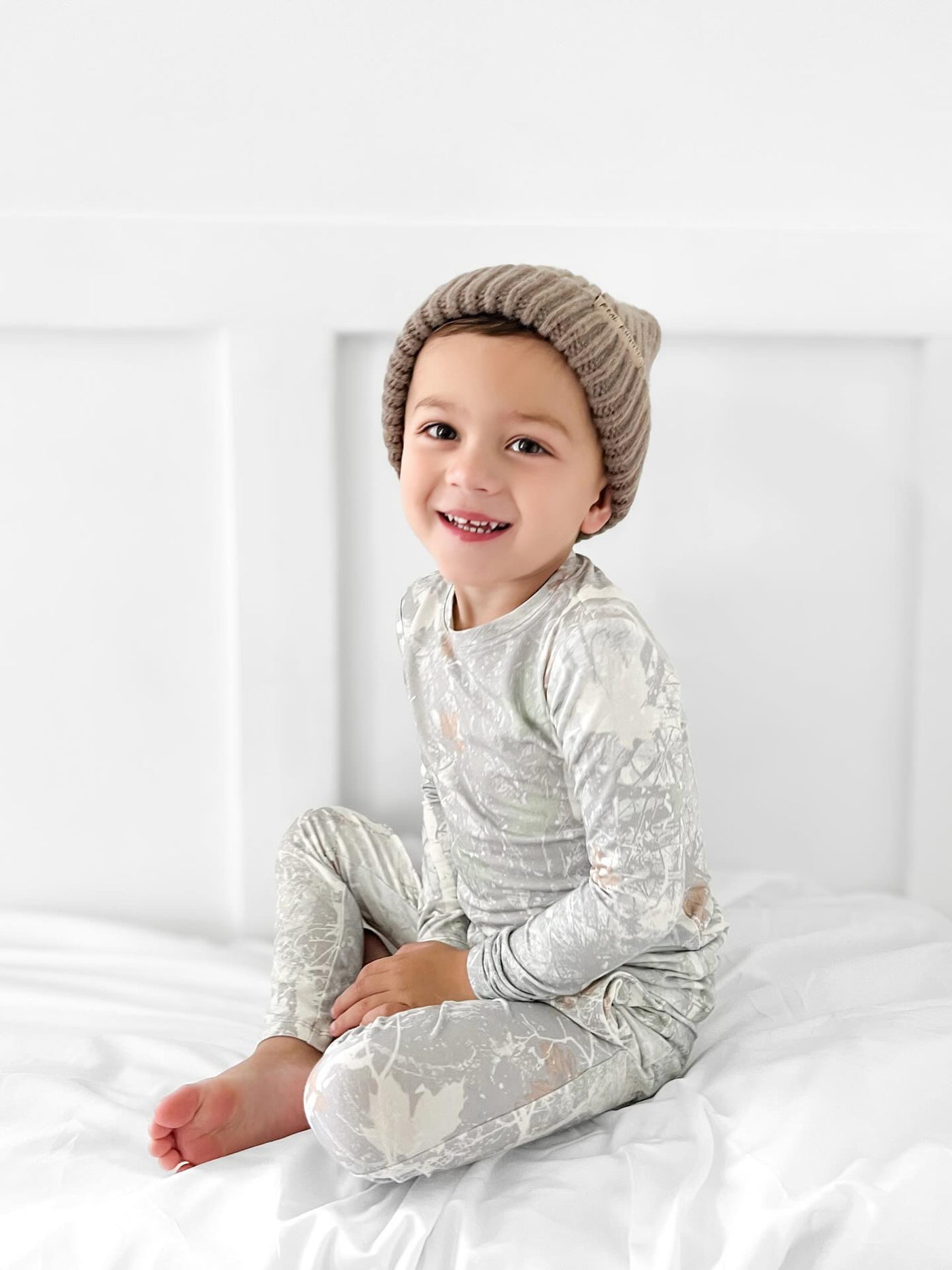 Snow Camo Bamboo Two-Piece Set