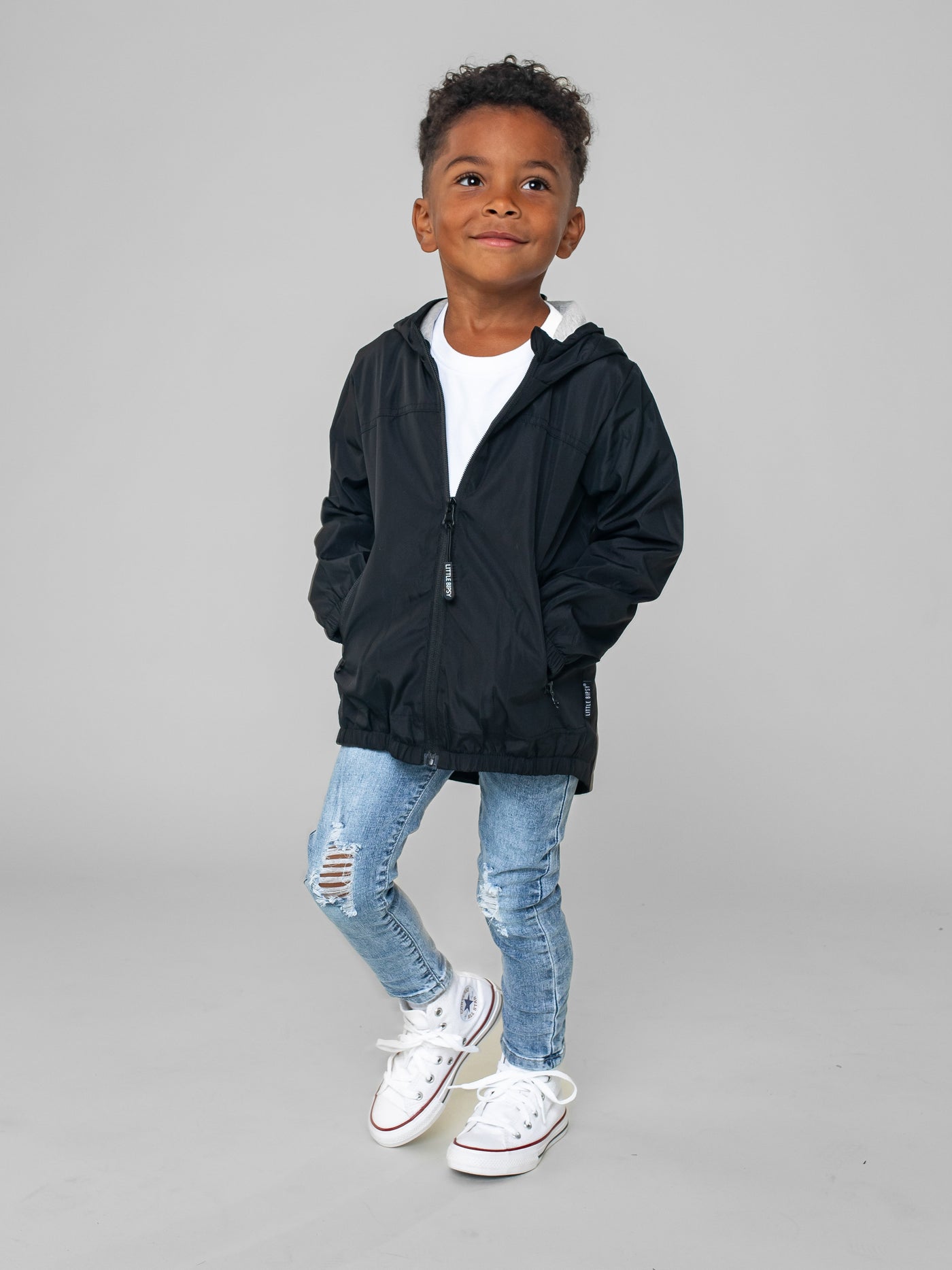 Light Wash Distressed Denim