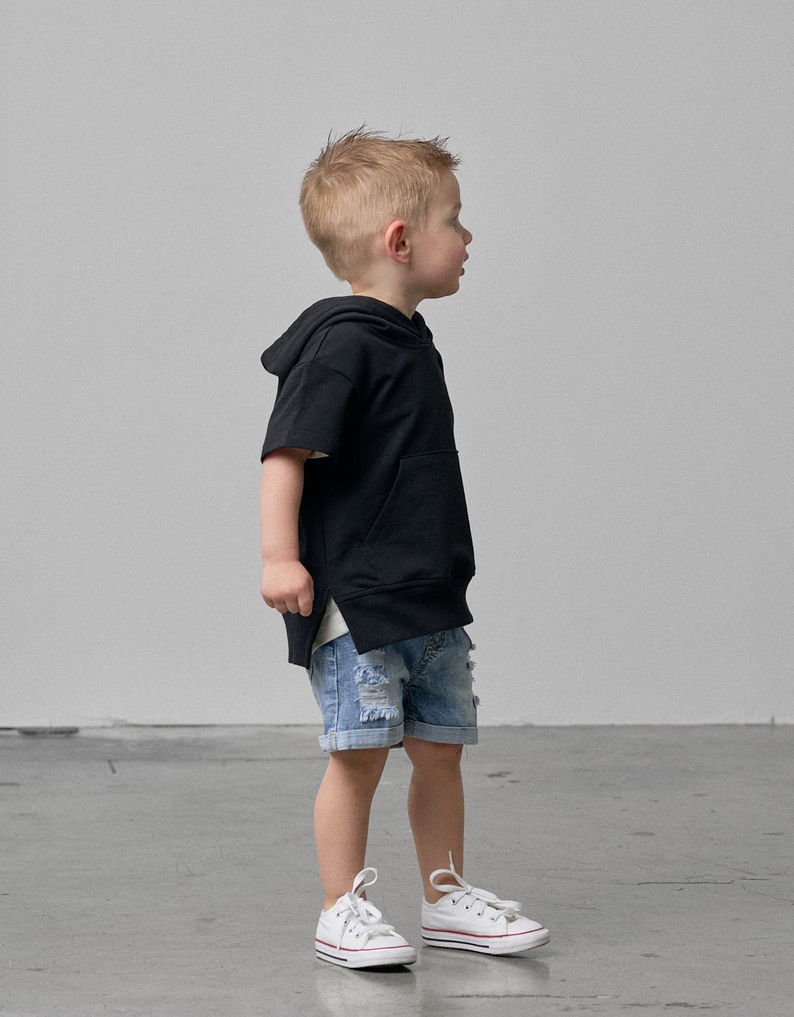 Distressed Denim Short