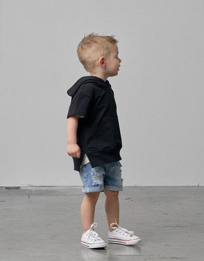 Distressed Denim Short