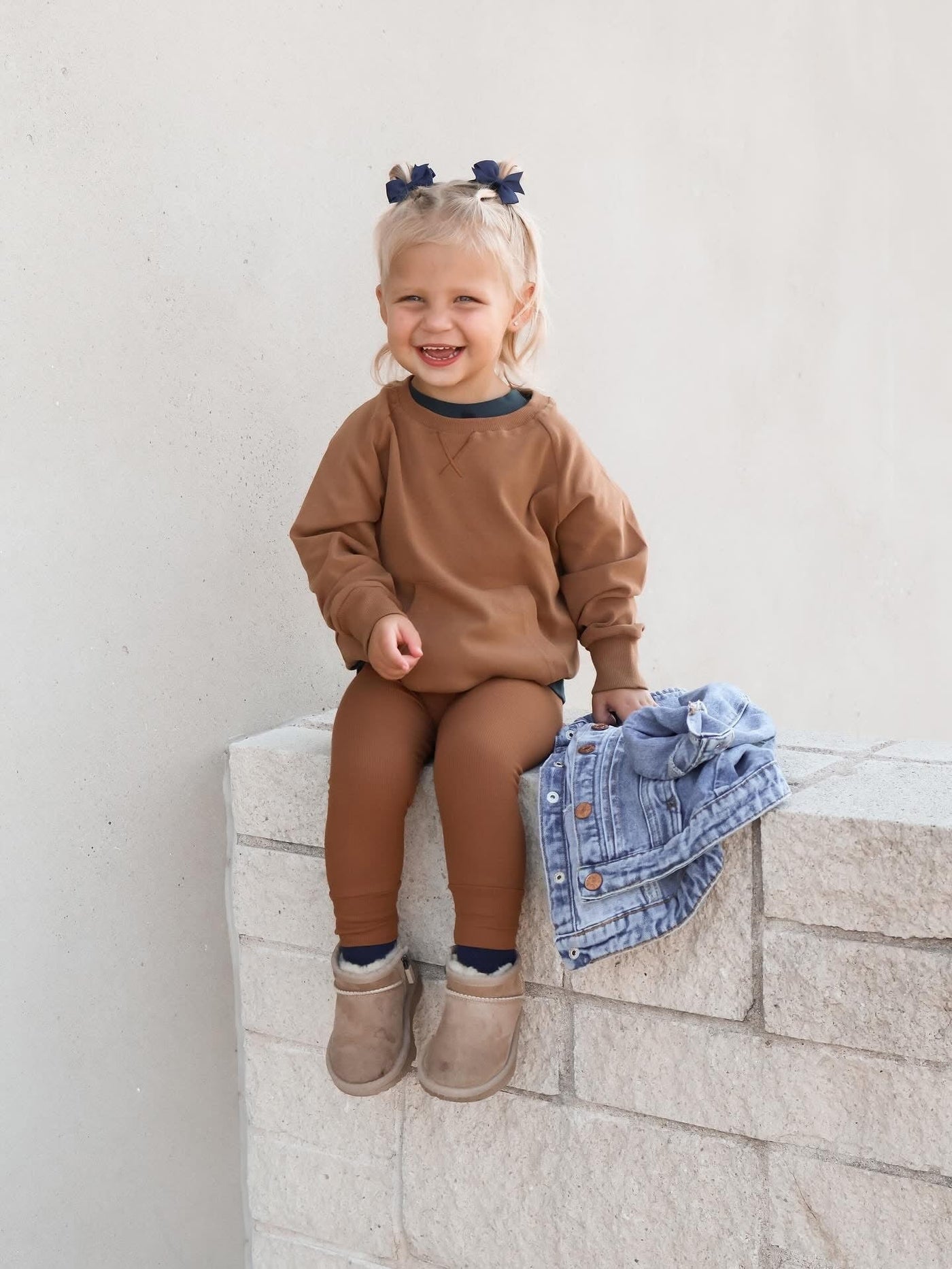 Ribbed Legging - Chestnut