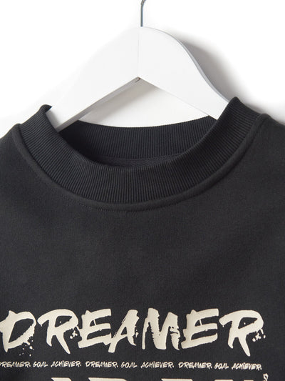 Adult Goal Achiever Crewneck - Black