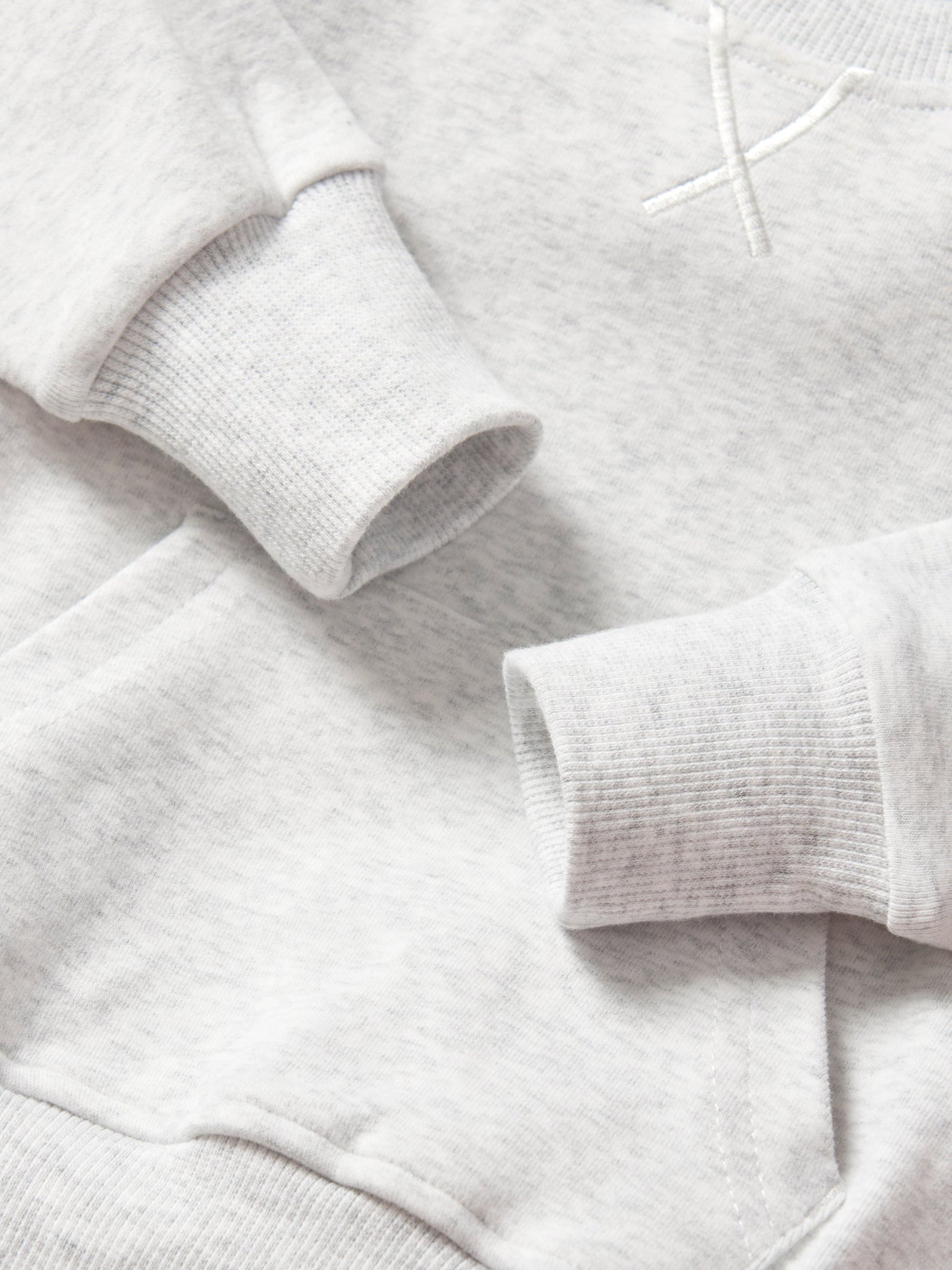 Pocket Pullover - Light Heather Grey