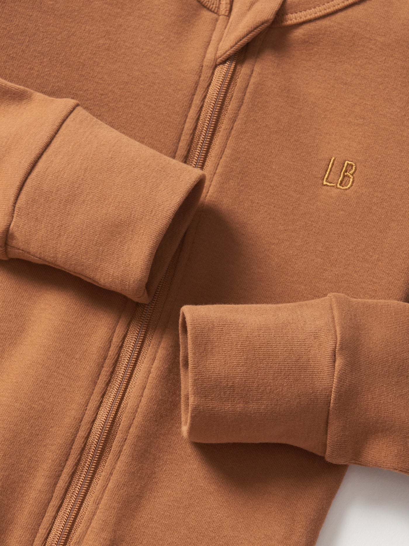 2-Way Zip Romper- Chestnut