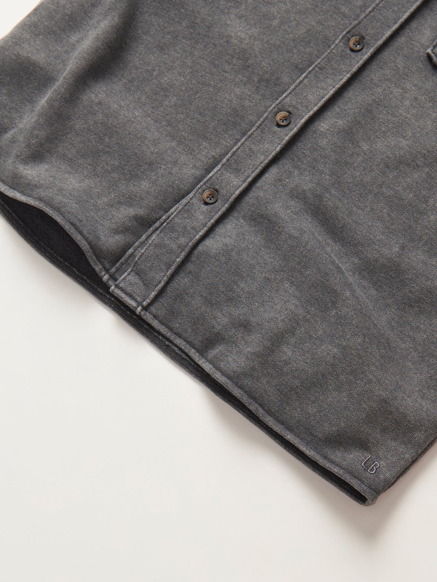 Adult Lightweight Hooded Shacket - Charcoal Wash