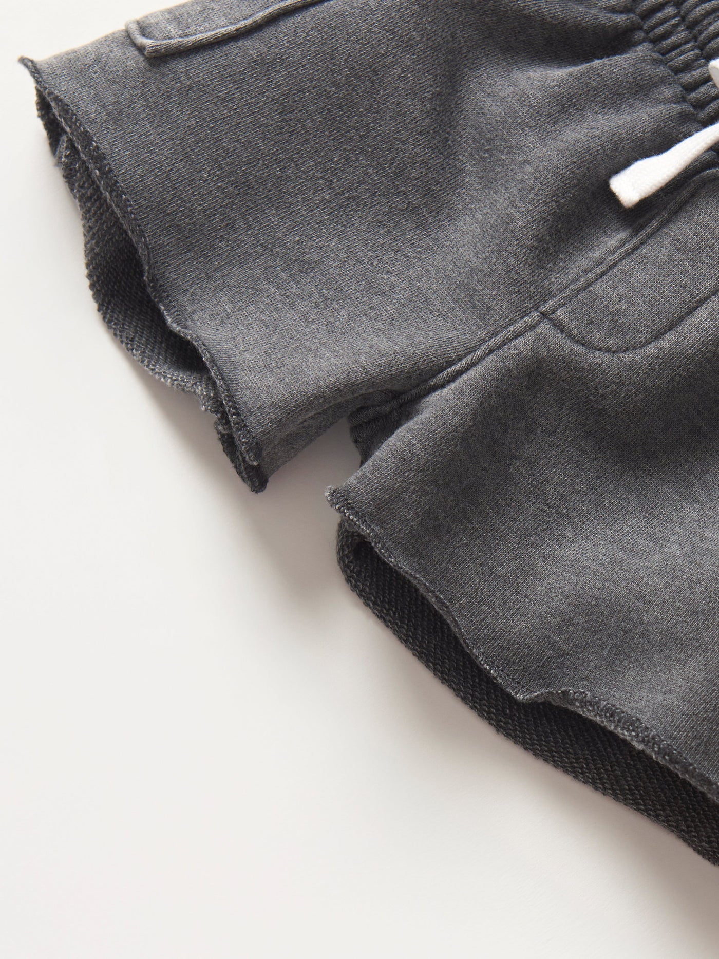Raw Edge Cargo Short - Charcoal Wash