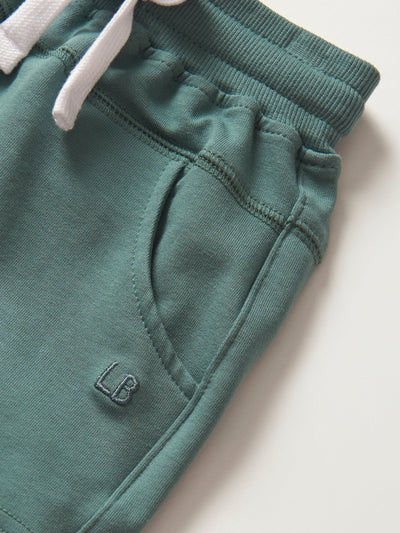 Raw Edge Harem Short - Teal