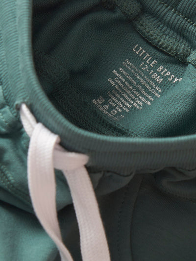 Raw Edge Harem Short - Teal