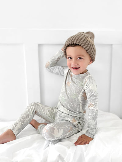 Snow Camo Bamboo Two-Piece Set