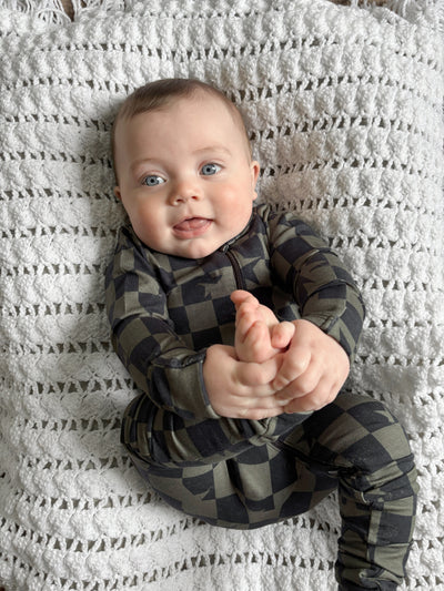 Olive Checkered Star LUXIE®